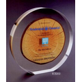 Acrylic Round Embedment Award w/ Cut Bottom